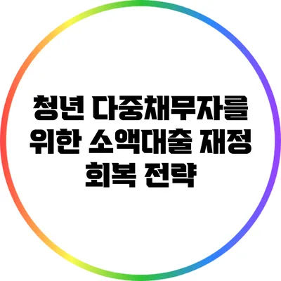 청년 다중채무자를 위한 소액대출 재정 회복 전략