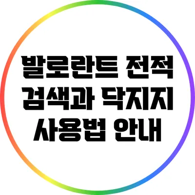 발로란트 전적 검색과 닥지지 사용법 안내